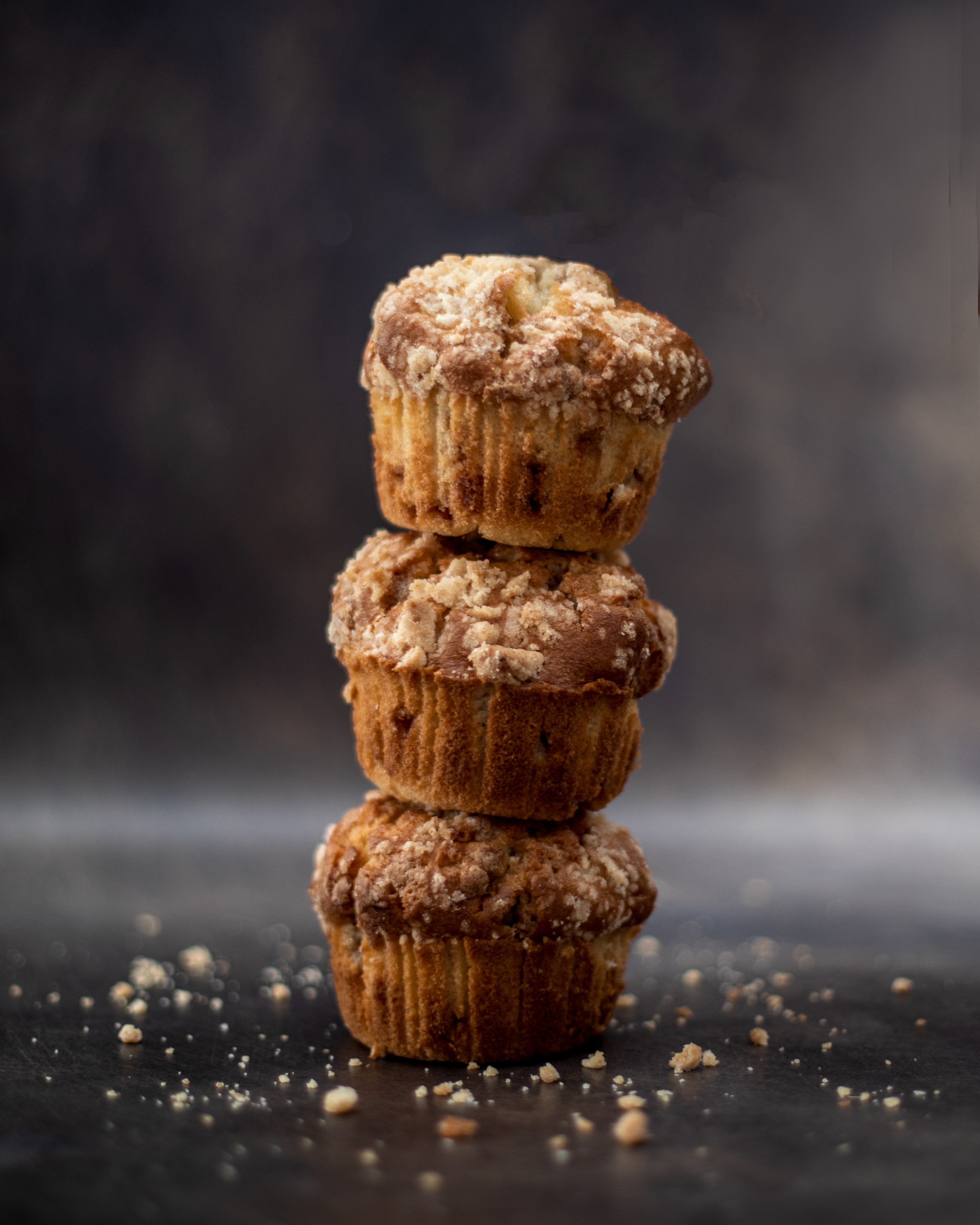 stacked muffins